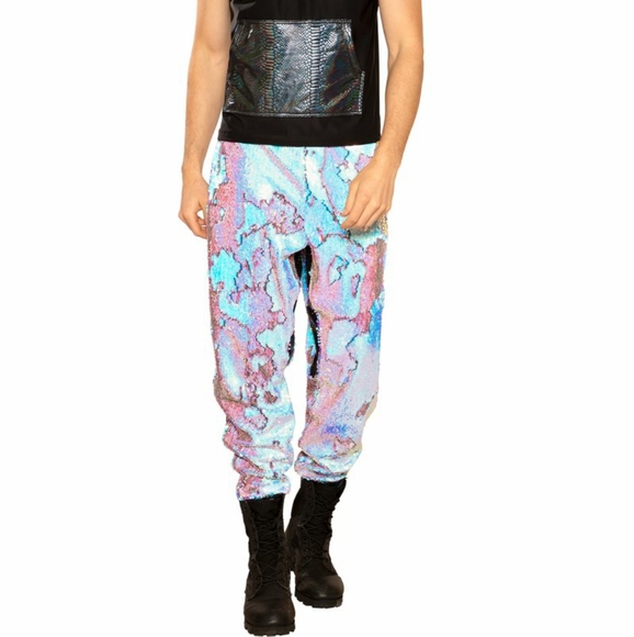 UNISEX FLIP SEQUIN JOGGERS - Picture 10 of 10